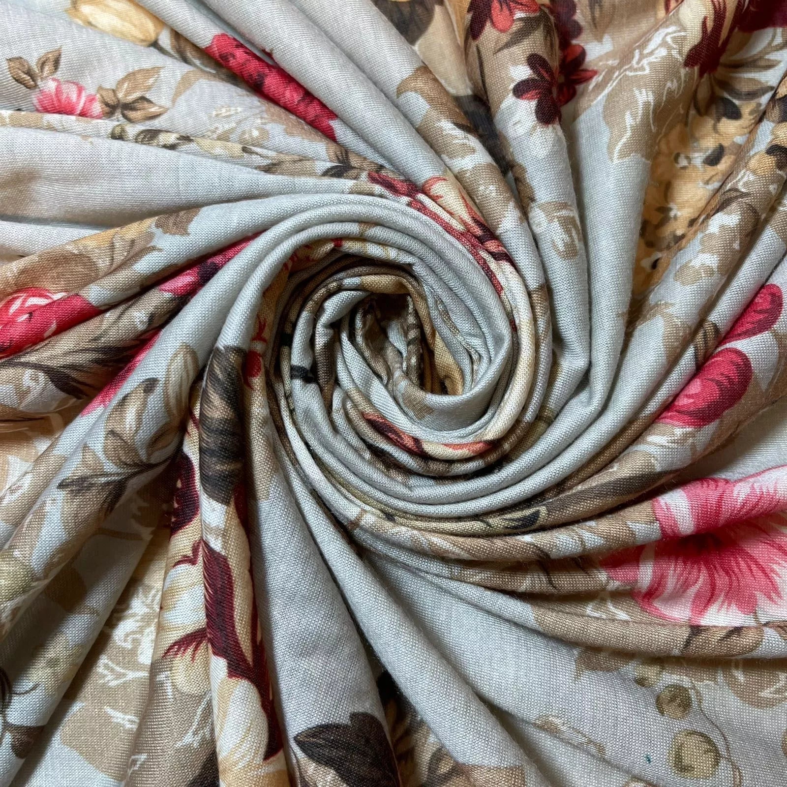 Cotton & Viscose Jersey Stretch Knit Fabric | Plain Solid & Printed Variants, 58" (147cm) Wide Soft Apparel & Craft Material – Sold by the Metre