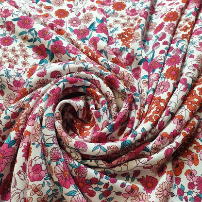 Floral, Animal & Paisley Printed Fabric | 58" (147cm) Wide Georgette, Chiffon & Crepe Dressmaking Material – Sold by the Metre