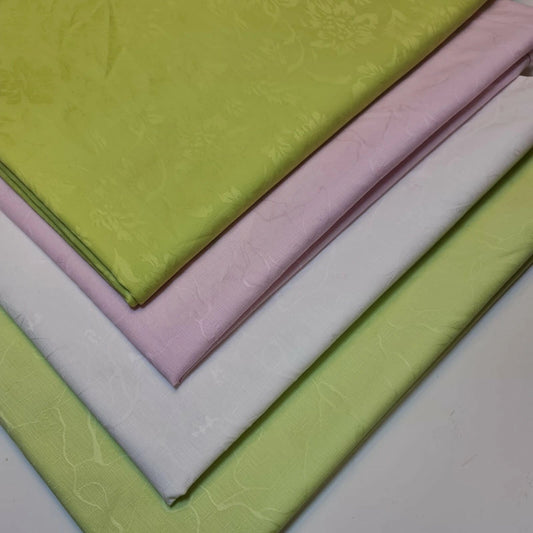 100% Cotton Jacquard Self-Print Fabric | 58" (147cm) Wide Soft Woven Curtain, Upholstery & Dress Material – Sold by the Meter