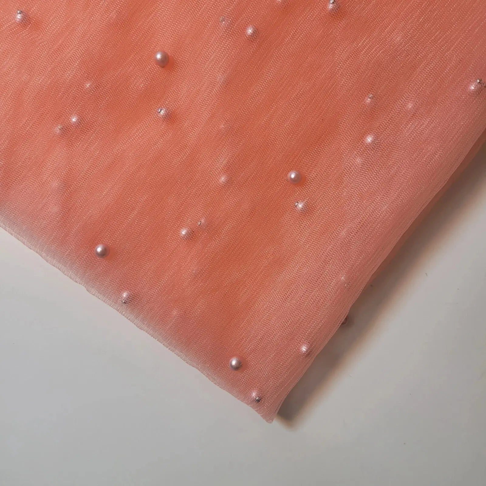 Tulle Beaded Pearl Lace Net Fabric | 58