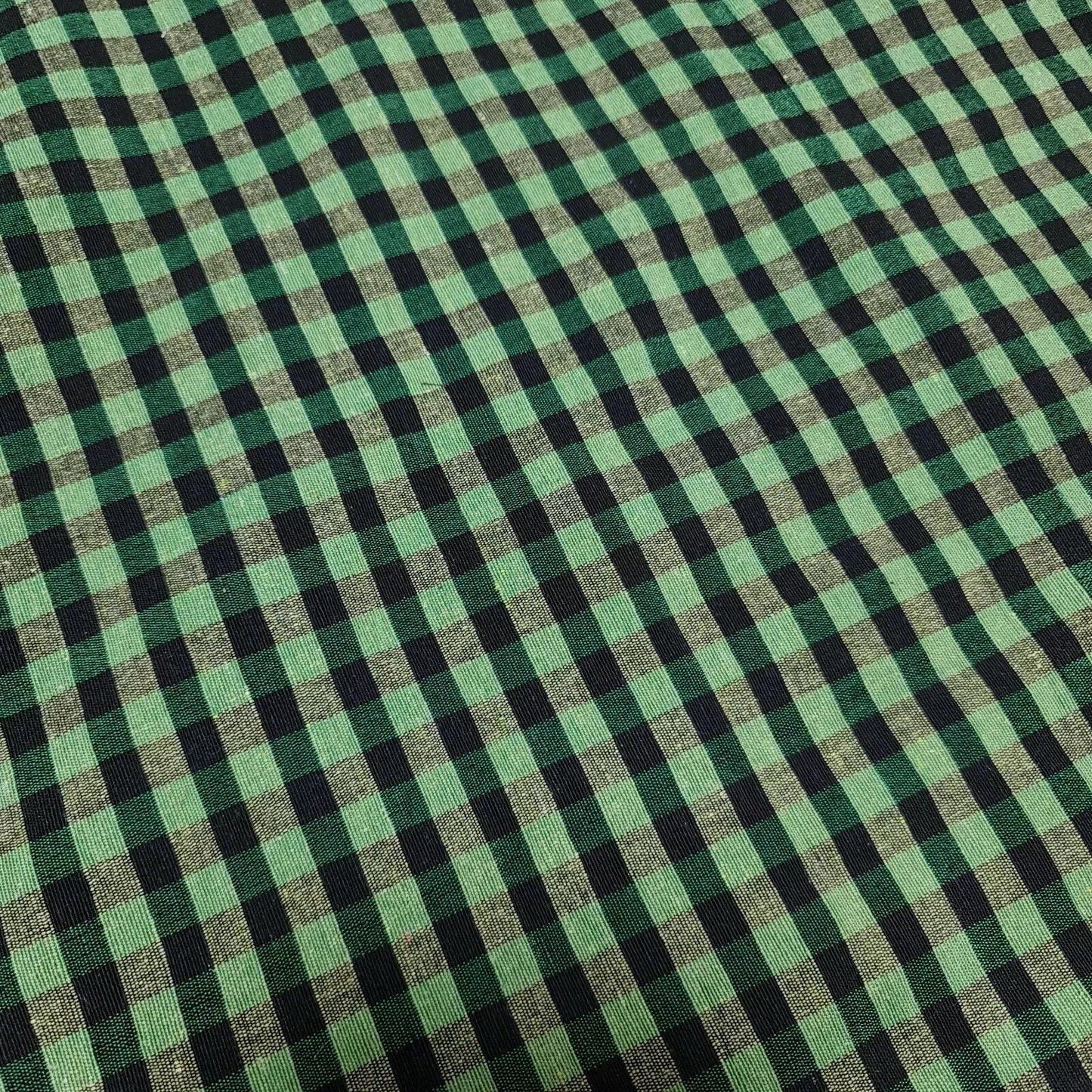 100% Cotton Gingham 1/8" Check Plaid Fabric | Parna Patka Dastaar Cloth for Sewing & Crafts – 23 Meter Roll