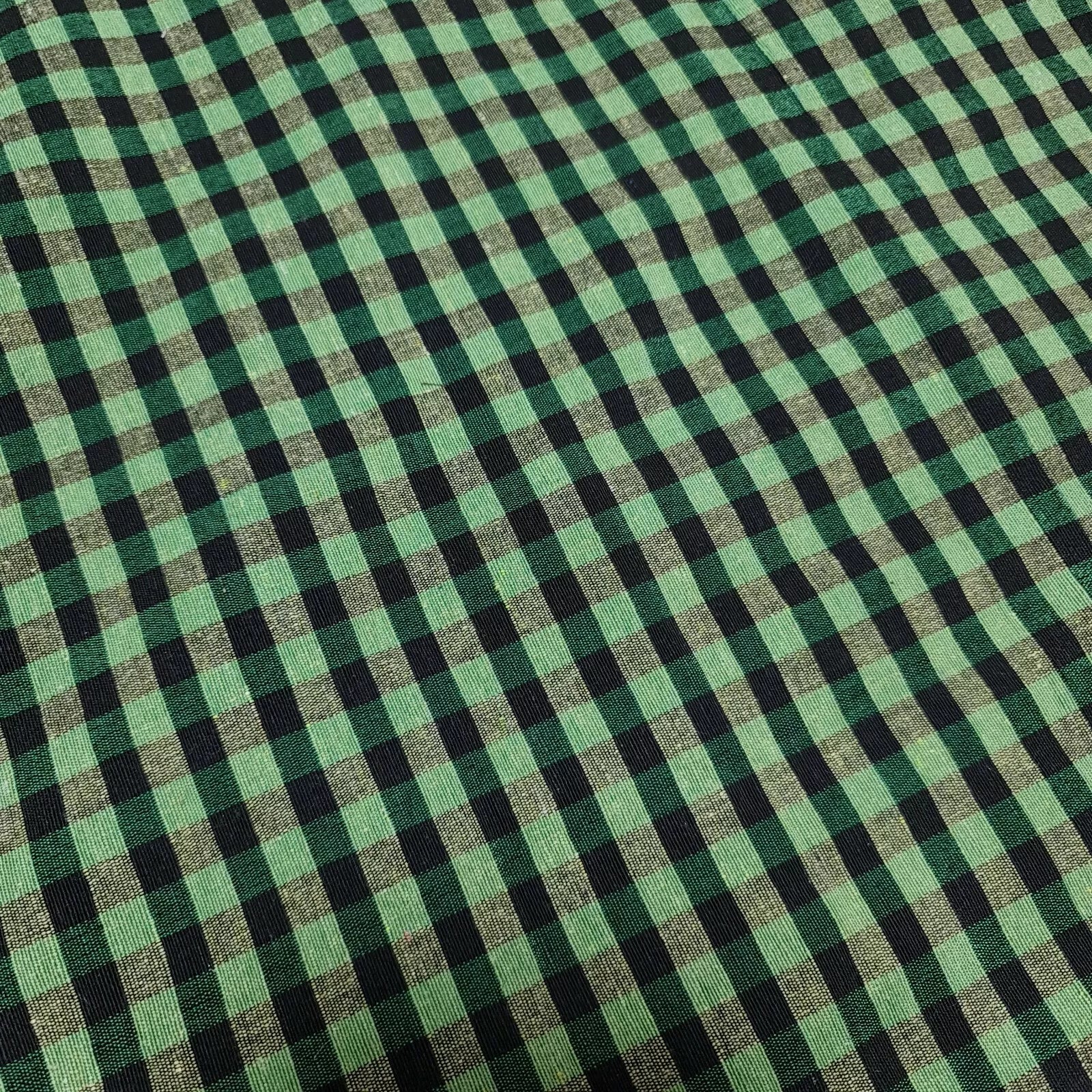 100% Cotton Gingham 1/8" Check Plaid Fabric | Parna Patka Dastaar Cloth for Sewing & Crafts – 23 Meter Roll