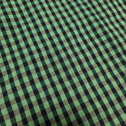 100% Cotton Gingham 1/8" Check Plaid Fabric | Parna Patka Dastaar Cloth for Sewing & Crafts – 23 Meter Roll