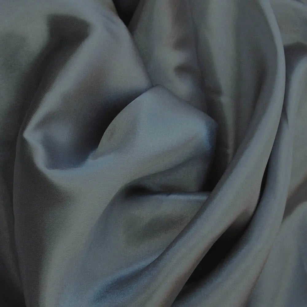 Poly Silk Satin Fabric – Luxury Plain 58" (147cm) Wide Shiny Dressmaking & Wedding Fabric by the Metre