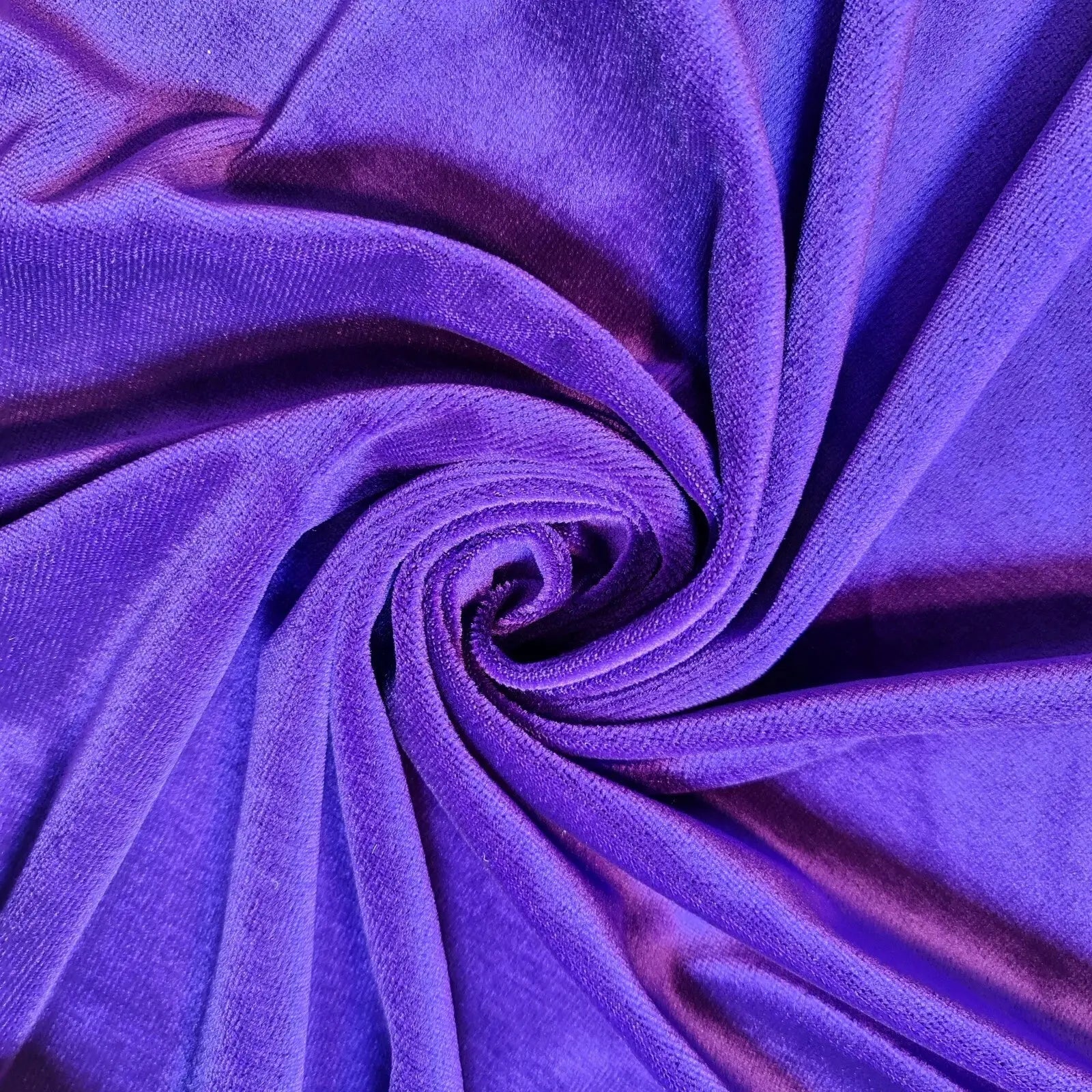 Plain Velvet Fabric – Soft Stretch Velour 147cm (58") Wide by the Metre