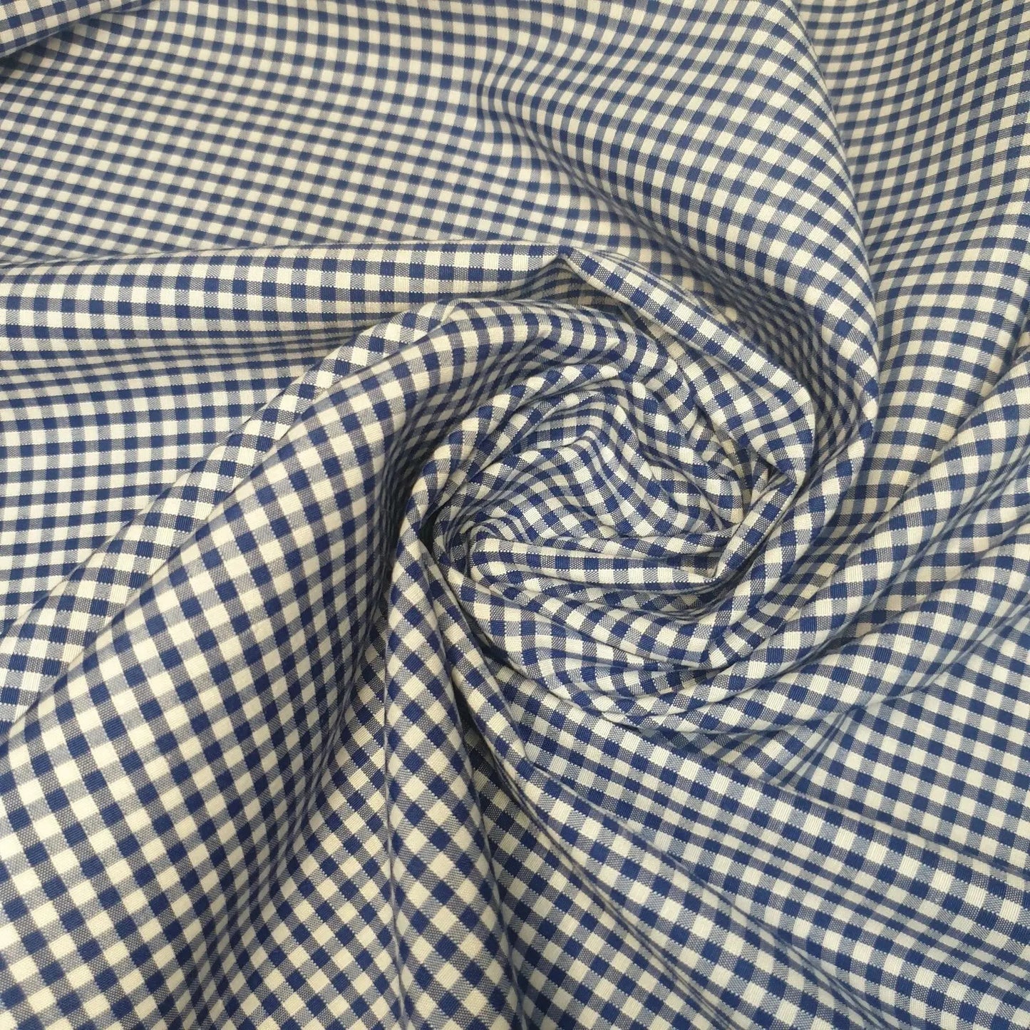 Polycotton Gingham Check Fabric – 1/8", 1/4" & 1" Checks 44" (112cm) Wide Dressmaking & Uniform Fabric by the Metre
