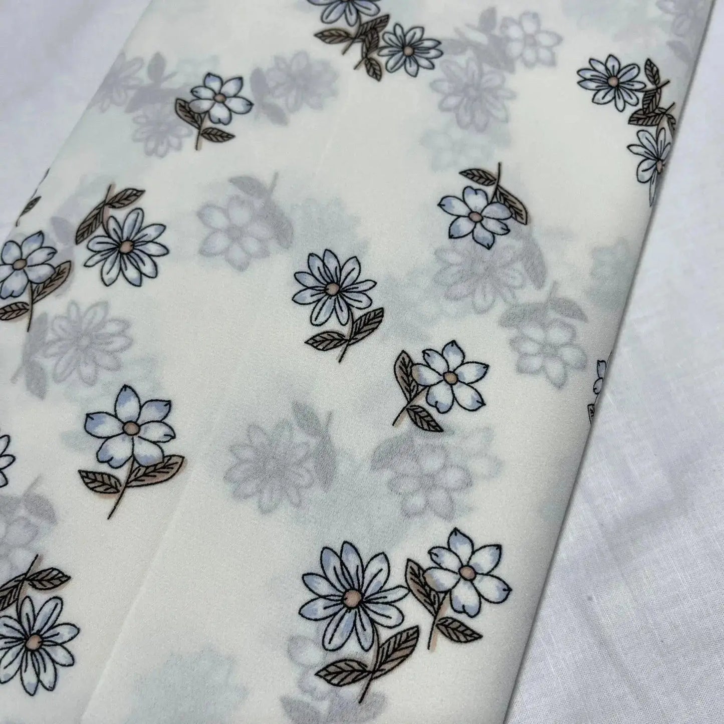 Floral, Animal & Paisley Printed Fabric | 58" (147cm) Wide Georgette, Chiffon & Crepe Dressmaking Material – Sold by the Metre