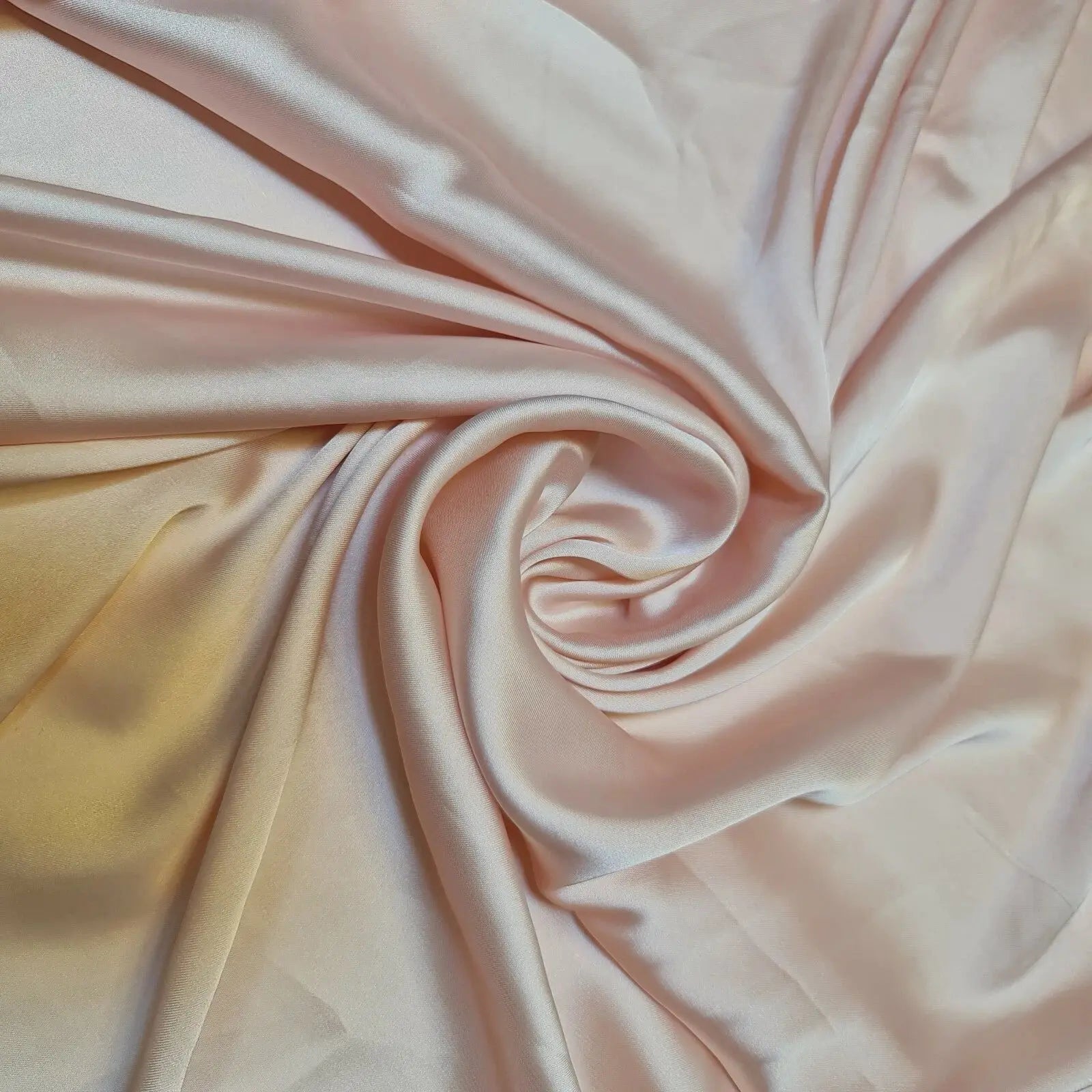Silky Charmeuse Satin Fabric | 44" (112cm) Wide Luxury Glossy Silk-Like Weave for Bridal Dress, Draping & Décor – Sold by the Metre