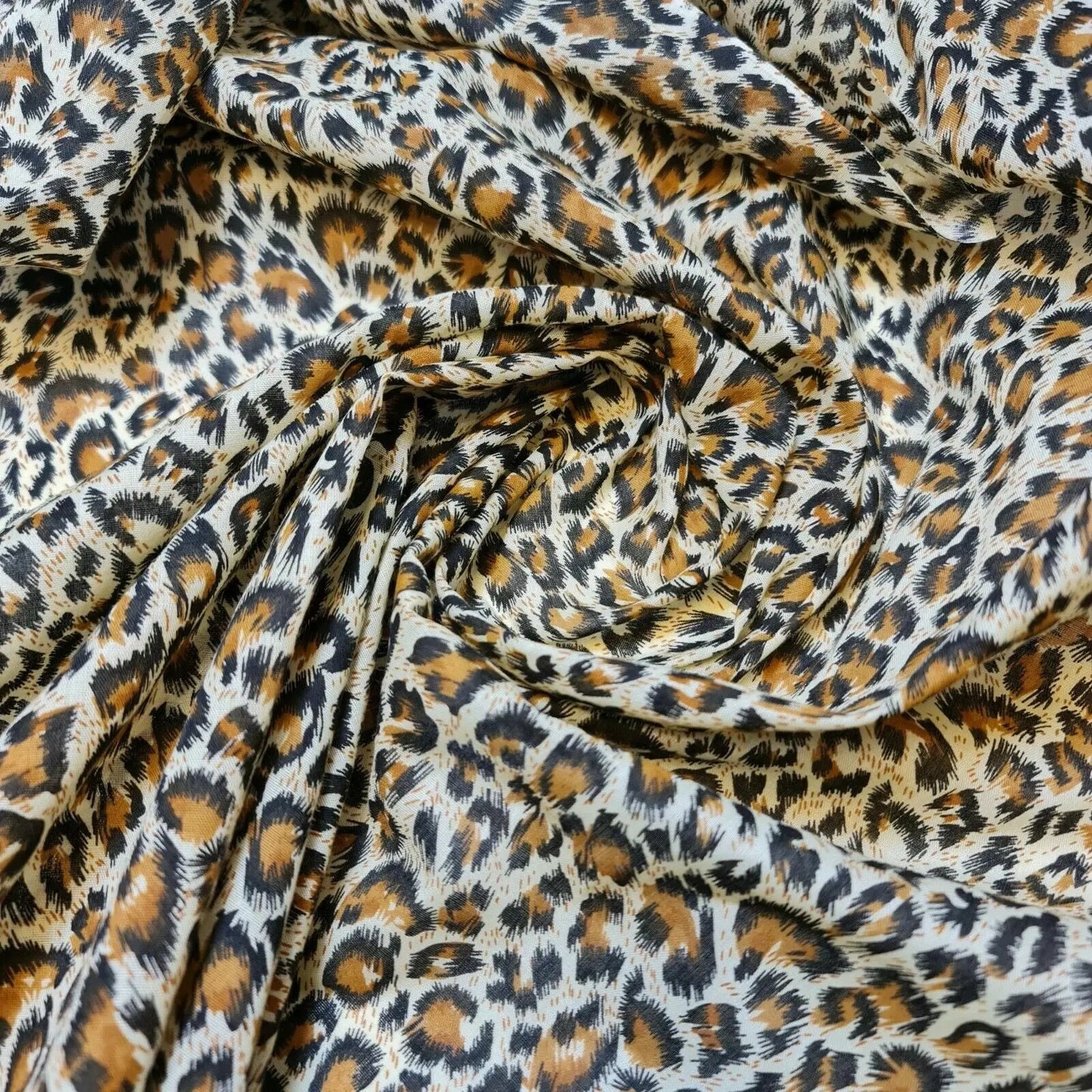 Animal Printed Polycotton Fabric | 44" (112cm) Wide Dressmaking & Craft Material – Sold by the Metre