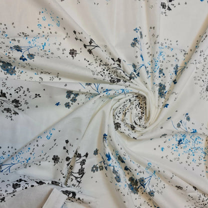 100% Cotton Printed Fabric | Leopard, Ditsy, Vintage, Polka & Rose Floral Designs – 44" (112cm) Wide Soft Dressmaking & Craft Material – Sold by the Metre  Mistflower Drift