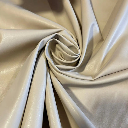Plain Leather Look PVC Spandex Fabric | 58" (147cm) Wide Stretch Faux Latex Material for Dresses & Crafts – Sold by the Metre