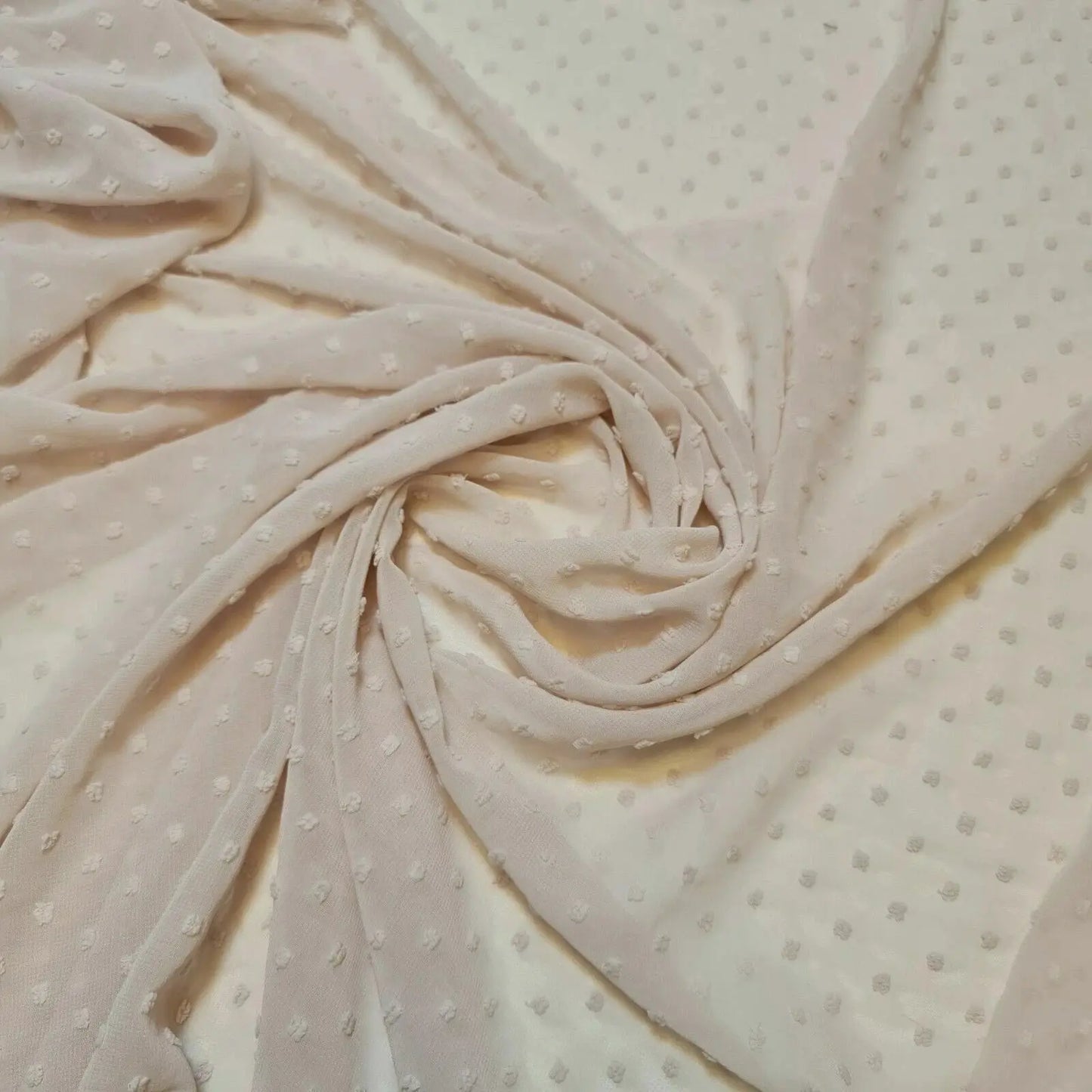 Crepe Chiffon Sheer Fabric | 58" (147cm) Wide Wedding Décor, Drape, Dressmaking & Craft Material – Sold by the Metre