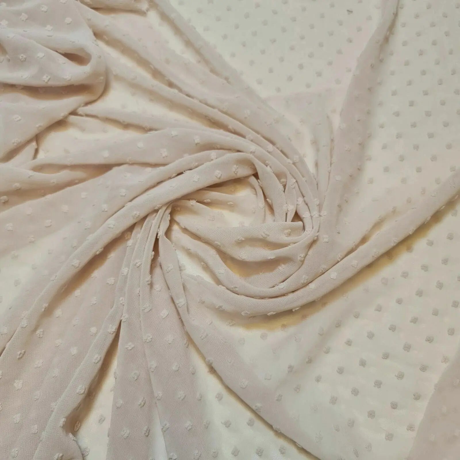Crepe Chiffon Sheer Fabric | 58" (147cm) Wide Wedding Décor, Drape, Dressmaking & Craft Material – Sold by the Metre