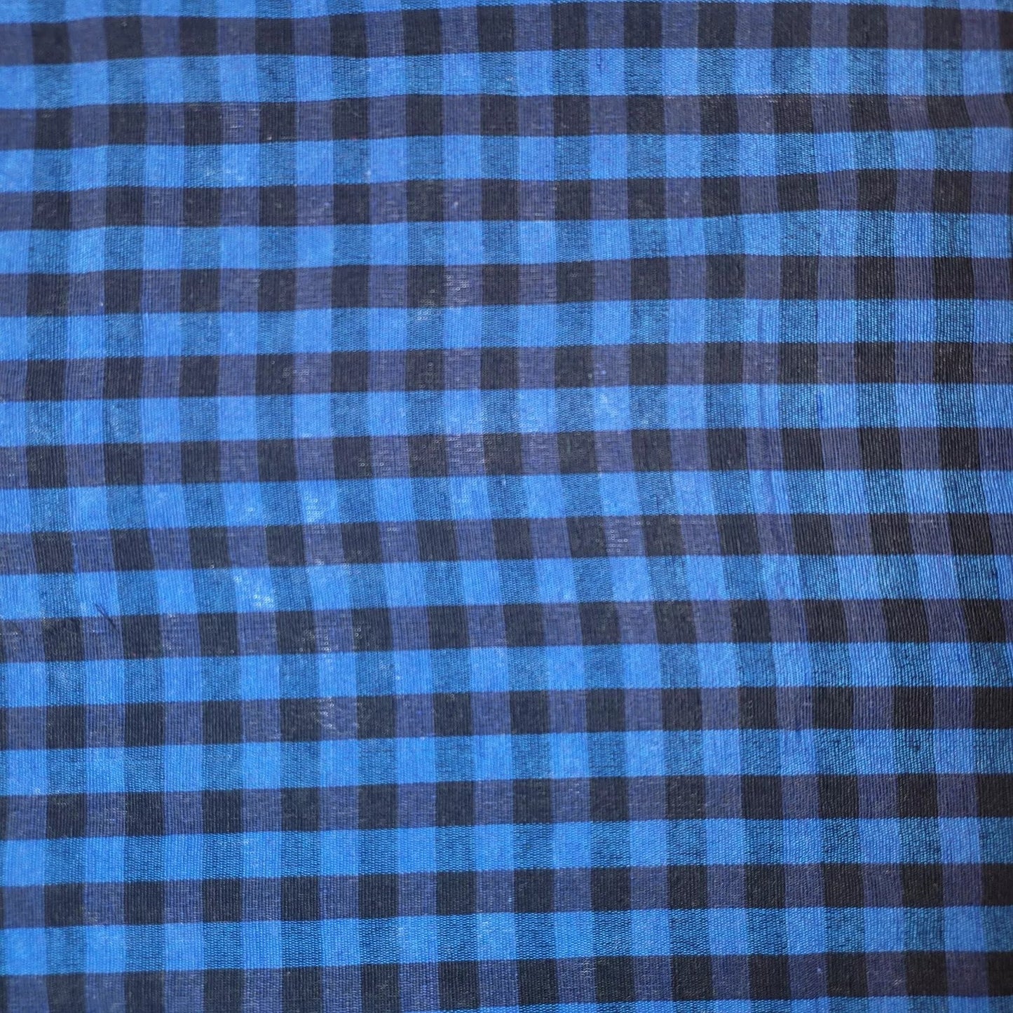 100% Cotton Gingham 1/8" Check Plaid Fabric | Parna Patka Dastaar Cloth for Sewing & Crafts – 23 Meter Roll