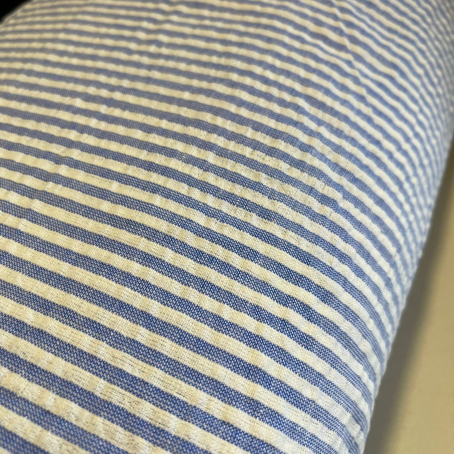 100% Cotton Seersucker Crush Stripe Fabric | 44" (112cm) Wide Costume, Dress & Craft Material – Sold by the Meter