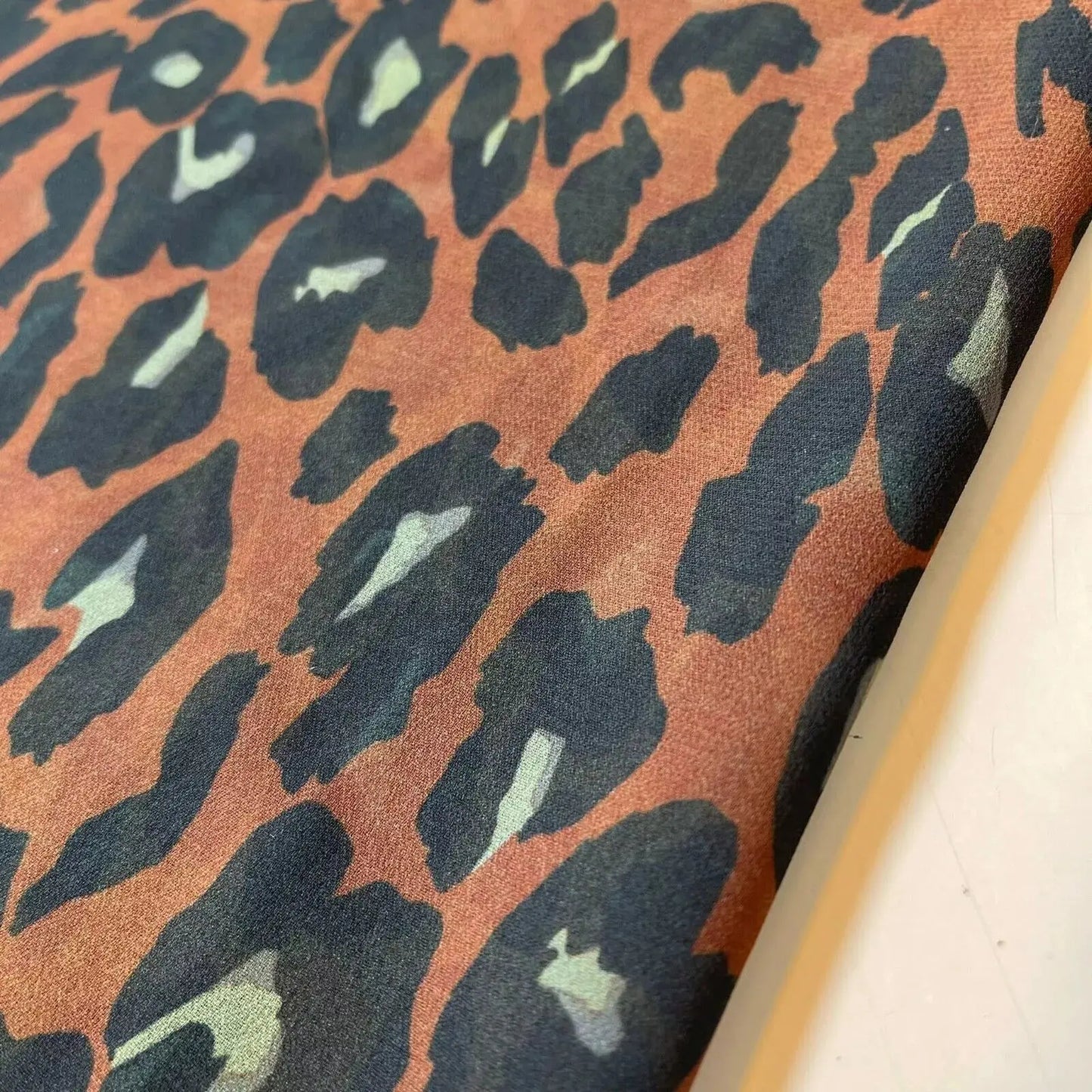 Floral Printed Polyester Georgette & Sheer Chiffon Fabric | 44" (112cm) Wide Lightweight Summer Dressmaking Material – Sold by the Metre