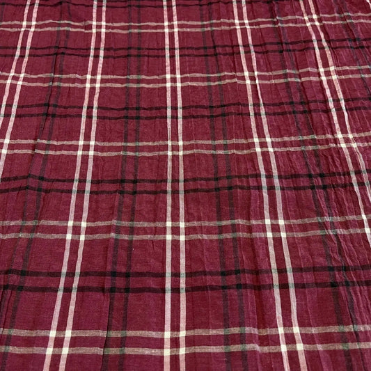Maroon Plaid Tartan