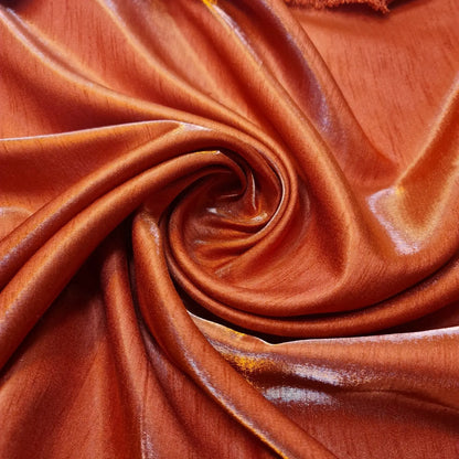 Plain Poly Faux Dupion Silk Fabric | 44" (112cm) Wide Shiny Dress, Craft & Patchwork Material – 25 Metre Bolt