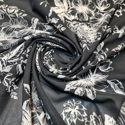 Floral, Polka, Animal & Paisley Printed Fabric – 58" Wide Georgette, Chiffon & Crepe Dress Material