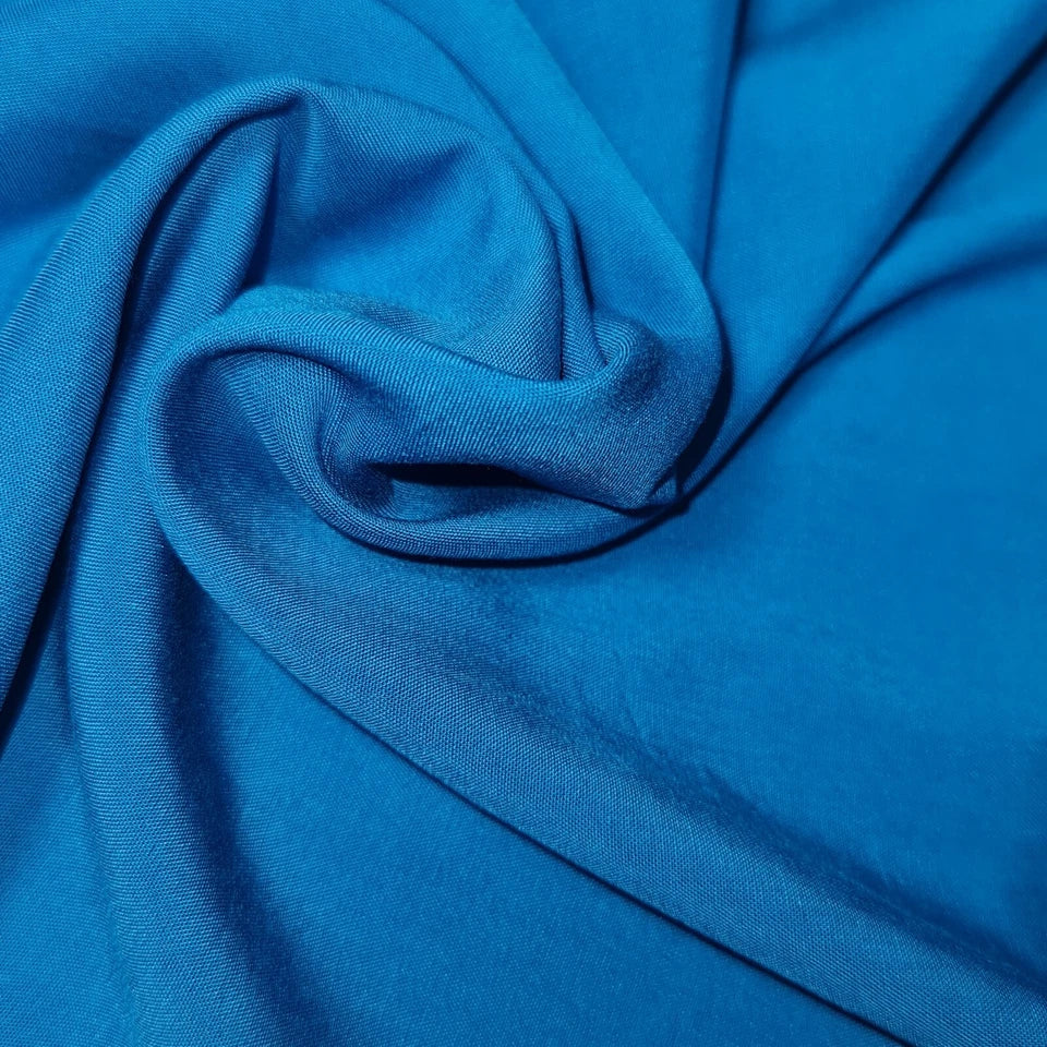 High Quality Poly Viscose Cotton Plain Fabric – 58" Wide Non-Stretch Dressmaking & Craft Material by the Metre
