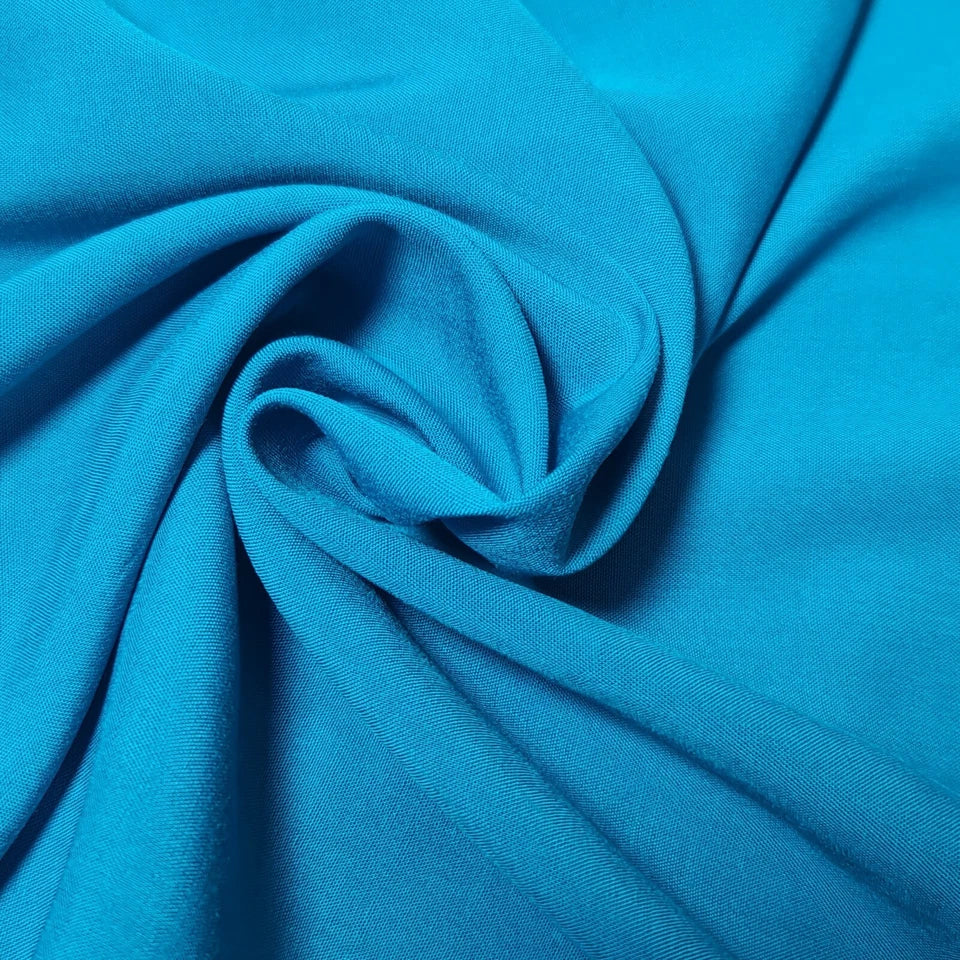 High Quality Poly Viscose Cotton Plain Fabric – 58" Wide Non-Stretch Dressmaking & Craft Material by the Metre