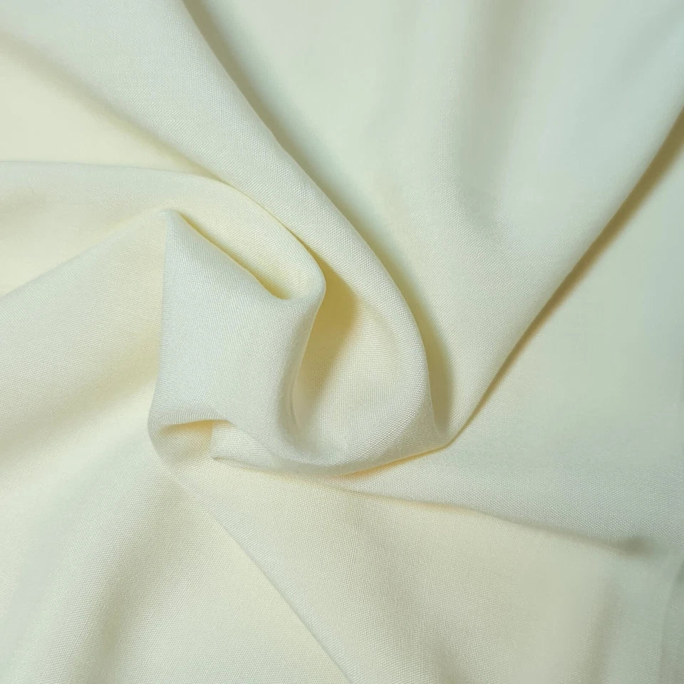 High Quality Poly Viscose Cotton Plain Fabric – 58" Wide Non-Stretch Dressmaking & Craft Material by the Metre