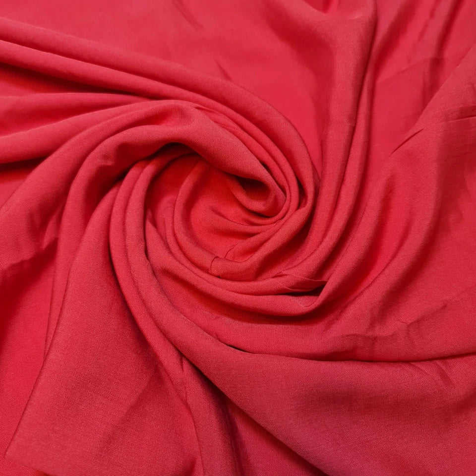 High Quality Poly Viscose Cotton Plain Fabric – 58" Wide Non-Stretch Dressmaking & Craft Material by the Metre