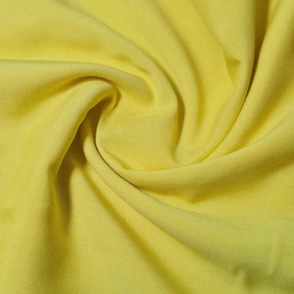 High Quality Poly Viscose Cotton Plain Fabric – 58" Wide Non-Stretch Dressmaking & Craft Material by the Metre