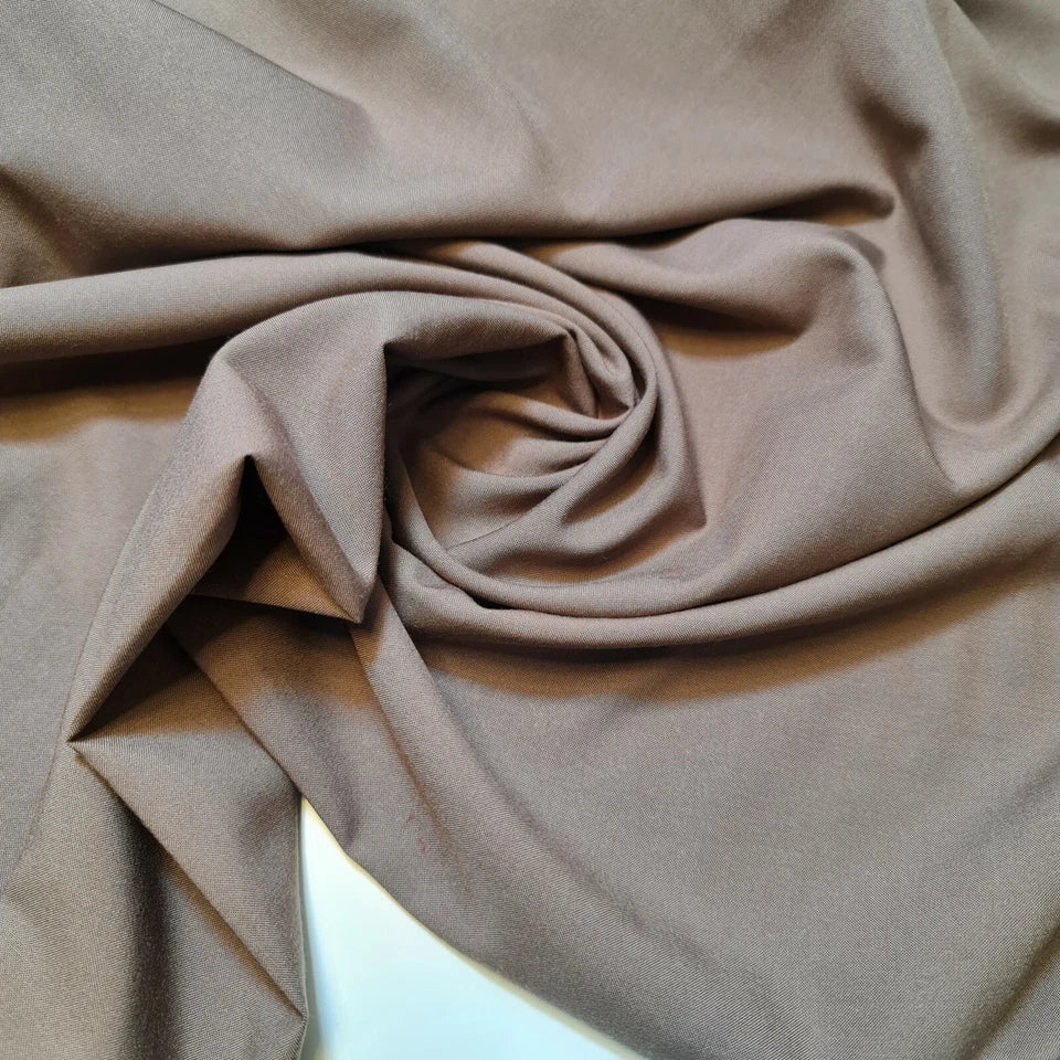High Quality Poly Viscose Cotton Plain Fabric – 58" Wide Non-Stretch Dressmaking & Craft Material by the Metre