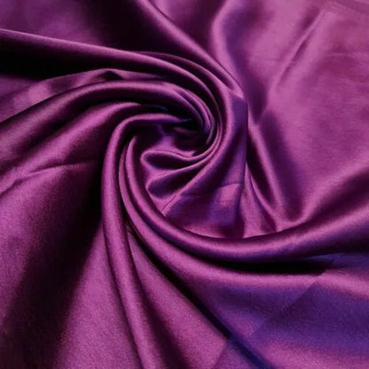 Satin Charmeuse Glossy Silky Polyester Fabric – 44" Wide – Bridal Dress, Craft & Event Material – 23m Bolt/Roll