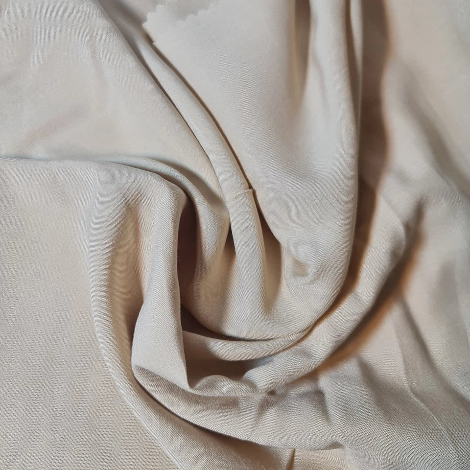 High Quality Poly Viscose Cotton Plain Fabric – 58" Wide Non-Stretch Dressmaking & Craft Material by the Metre