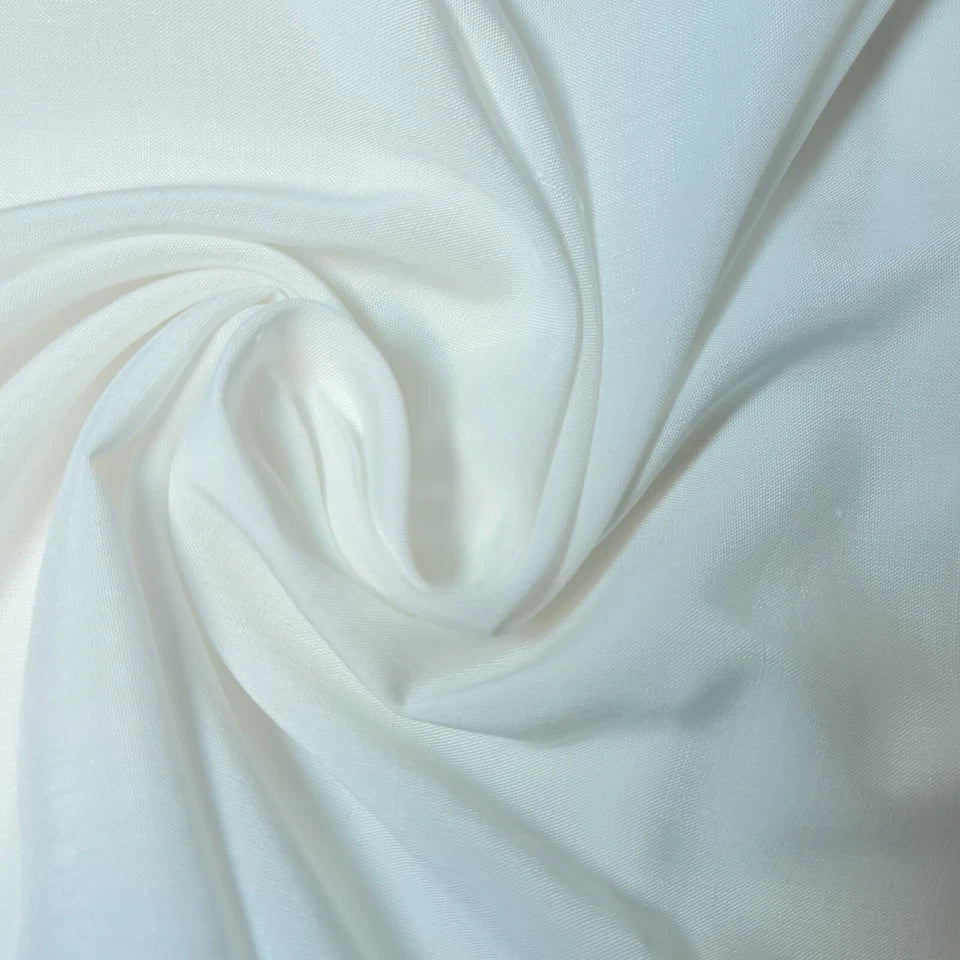 High Quality Poly Viscose Cotton Plain Fabric – 58" Wide Non-Stretch Dressmaking & Craft Material by the Metre