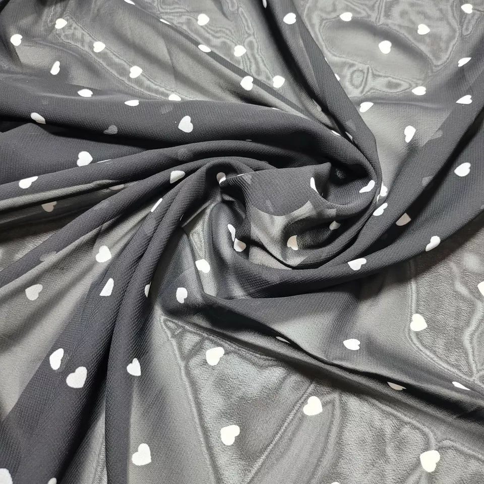 Floral, Polka, Animal & Paisley Printed Fabric – 58" Wide Georgette, Chiffon & Crepe Dress Material