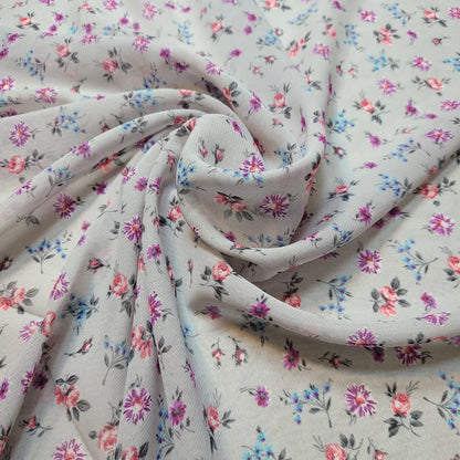 Floral, Polka, Animal & Paisley Printed Fabric – 58" Wide Georgette, Chiffon & Crepe Dress Material