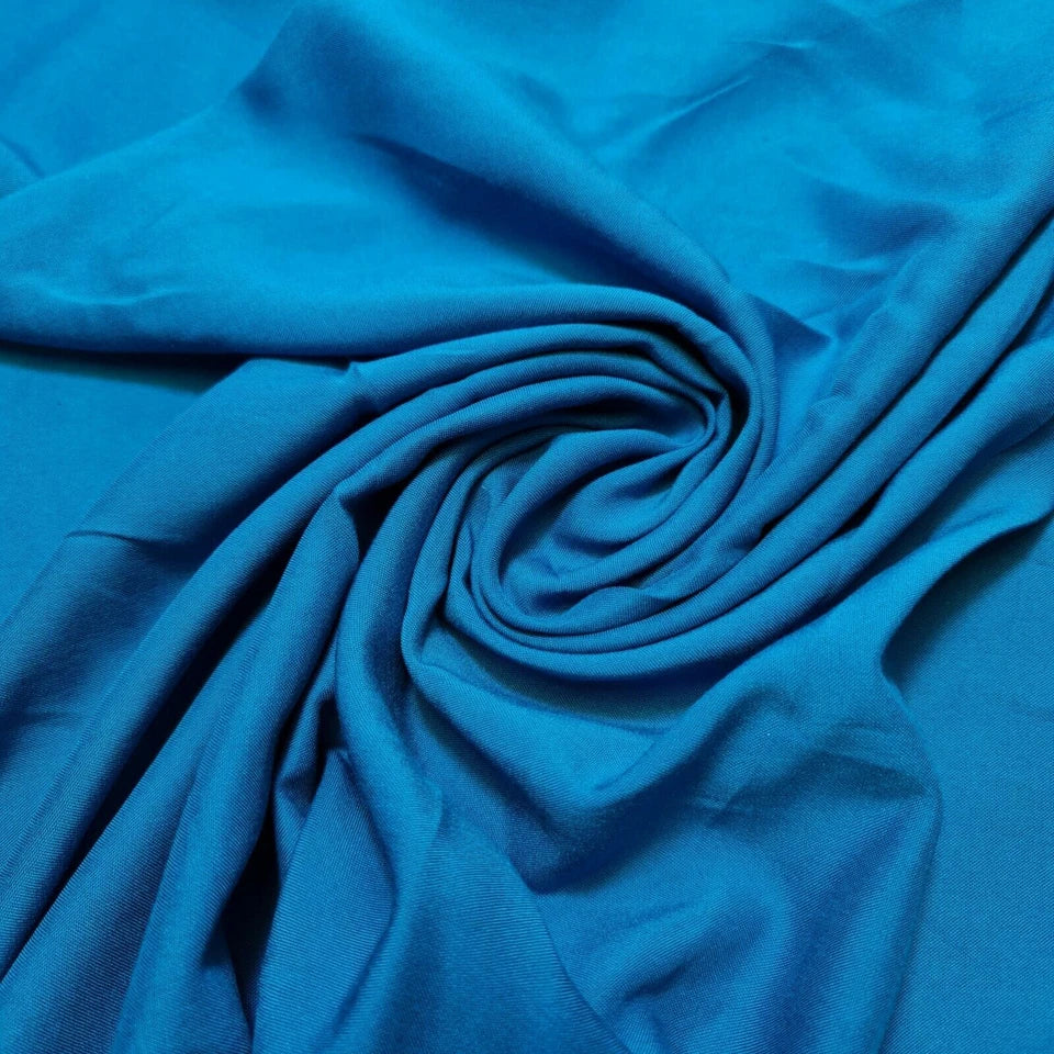 High Quality Poly Viscose Cotton Plain Fabric – 58" Wide Non-Stretch Dressmaking & Craft Material by the Metre