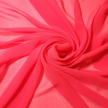 Chiffon Sheer Plain Soft Polyester Fabric – 44" Wide for Wedding, Dress & Craft – 30m Bolt/Roll